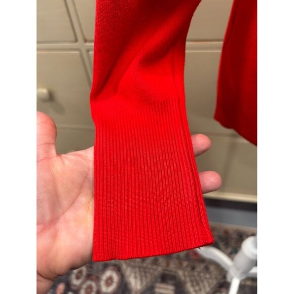 Ady P Womens‎ Red Cutout Long Sleeve Sweater Medium - Picture 7 of 7